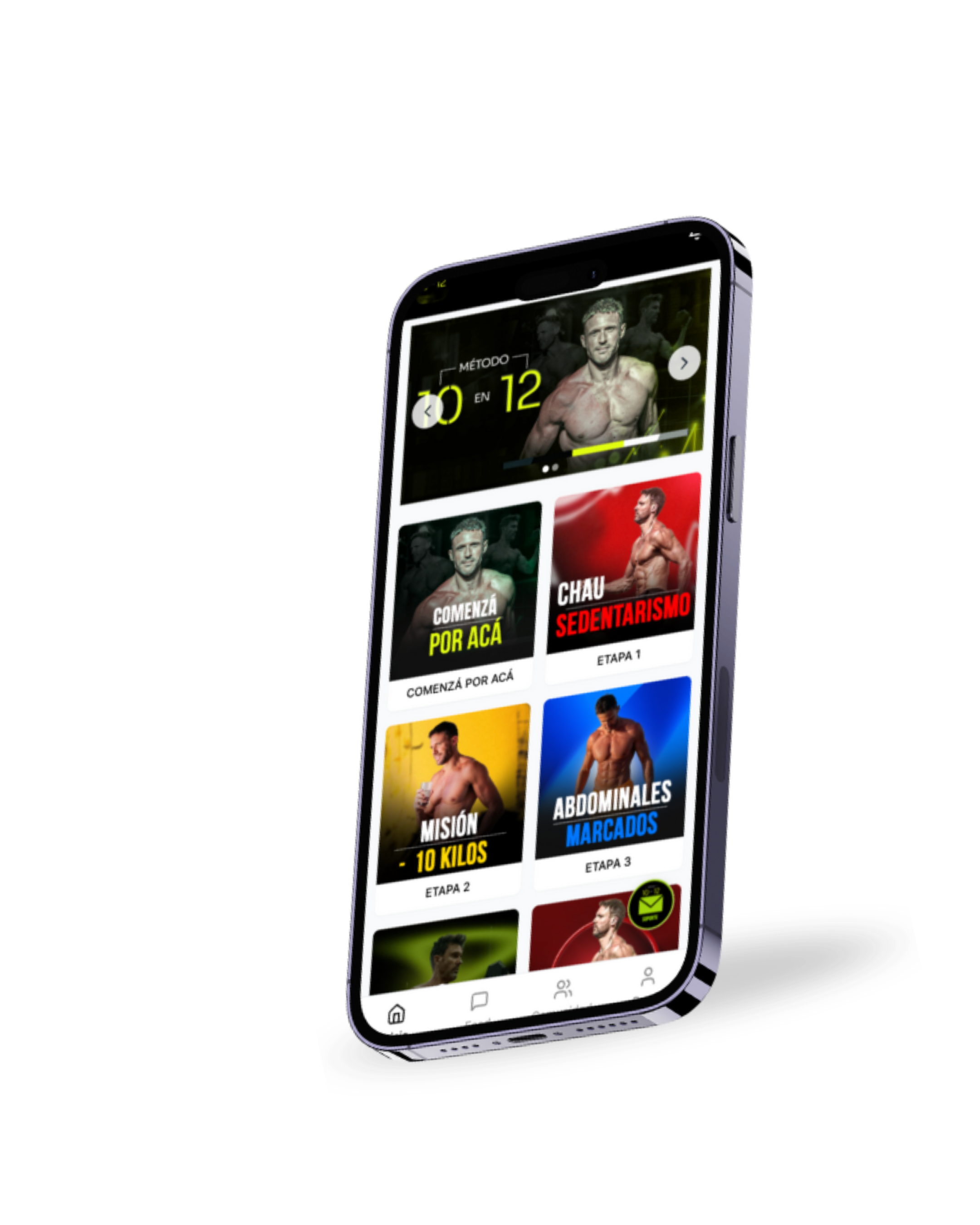 Mockup App Método 10 en 12